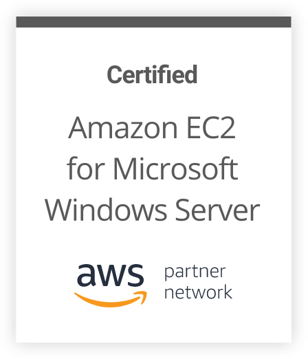 Certified Amazon EC2 for Microsoft Windows Server